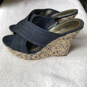 Like New! Jennifer Lopez Denim Wedges